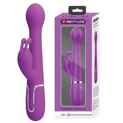 Love toys RABBIT DEJON VIOLET VA ET VIENTS AVEC BILLES ROTATIVES DE PRETTY LOVE
