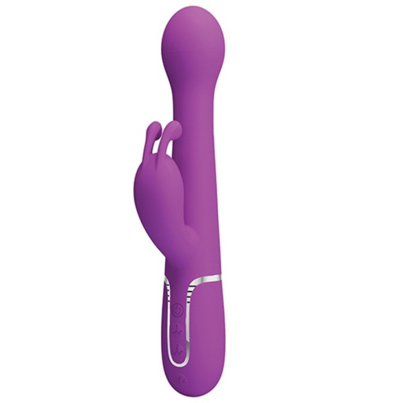 Love toys RABBIT DEJON VIOLET VA ET VIENTS AVEC BILLES ROTATIVES DE PRETTY LOVE