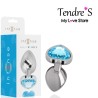 Plugs & Chapelets Anals PLUG ANAL ARGENTE COEUR BLEU TAILLE S DE INTENSE