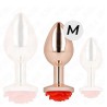 PLUG OR ROSE METAL ROSE ROUGE TAILLE:M DE KINK
