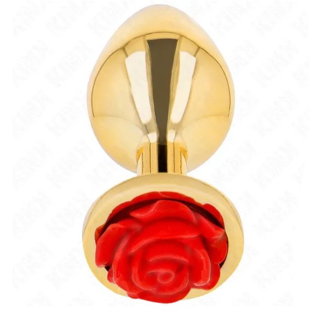 PLUG OR METAL ROSE ROUGE TAILLE:M DE KINK