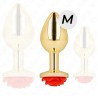 Plugs & Chapelets Anals PLUG OR METAL ROSE ROUGE TAILLE:M DE KINK