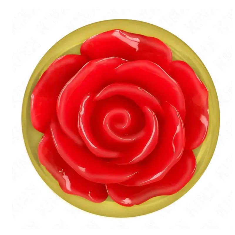 PLUG OR METAL ROSE ROUGE TAILLE:M DE KINK