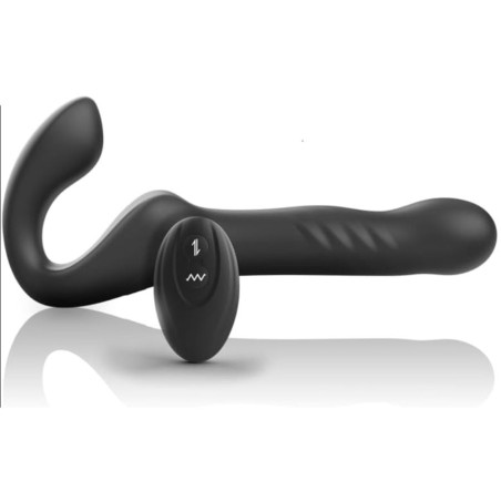 Love toys LOVE TOY CEINTURE SANS CEINTURE NOIR REMOTE CONTROL STRAPLESS VIBRATOR DE IBIZA