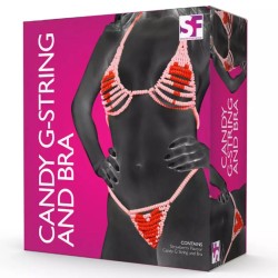 CANDY G-STRING AND BRA STRING ET SOUTIEN GORGES COMESTIBLES DE SF