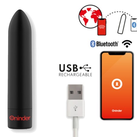 Love toys MINI BULLET NOIR BERLIN CONNECTE AVEC APPLICATION DE ONINDER