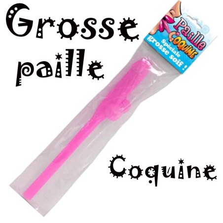 PAILLE GEANTE EN FORME DE SEXE