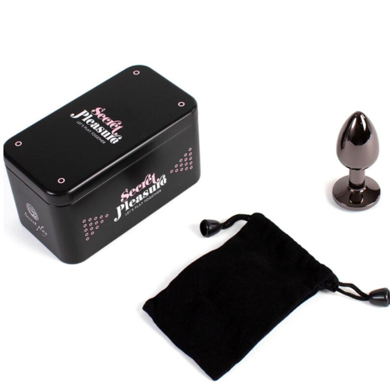 Plugs & Chapelets Anals PLUG METAL CRISTAL DIAMANT GUNMETAL TAILLE S DE SECRET PLAY