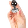 PLUG METAL CRISTAL DIAMANT GUNMETAL TAILLE S DE SECRET PLAY