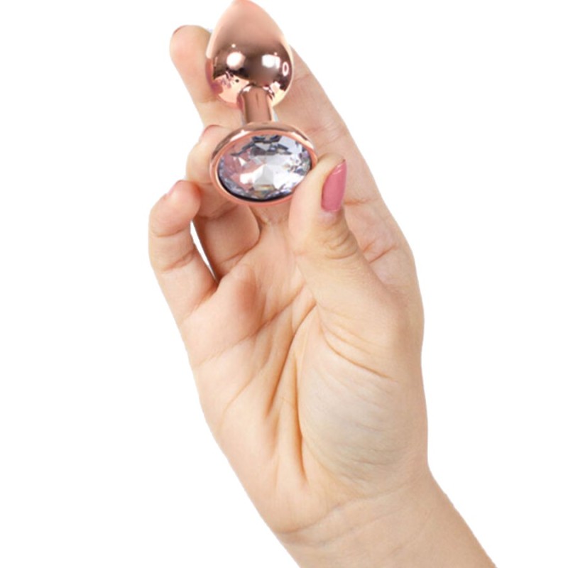 PLUG METAL CRISTAL DIAMANT ROSE GOLD TAILLE S DE SECRET PLAY