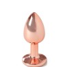 Plugs & Chapelets Anals PLUG METAL CRISTAL DIAMANT ROSE GOLD TAILLE S DE SECRET PLAY