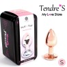 PLUG METAL CRISTAL DIAMANT ROSE GOLD TAILLE S DE SECRET PLAY