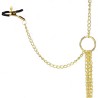 Accessoires 4 PINCES ET CHAINES DOREES A SEINS CLITORIS DE KINK