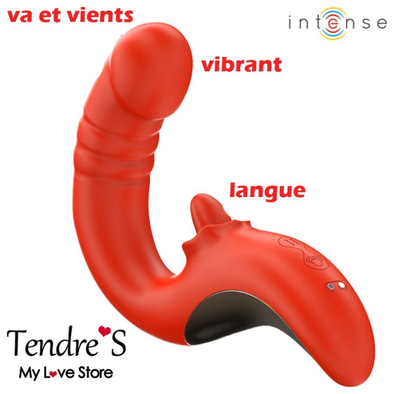 RABBIT ROUGE PAULINA EN U AVEC VA ET VIENTS VIBRATIONS ET LANGUE DE INTENSE