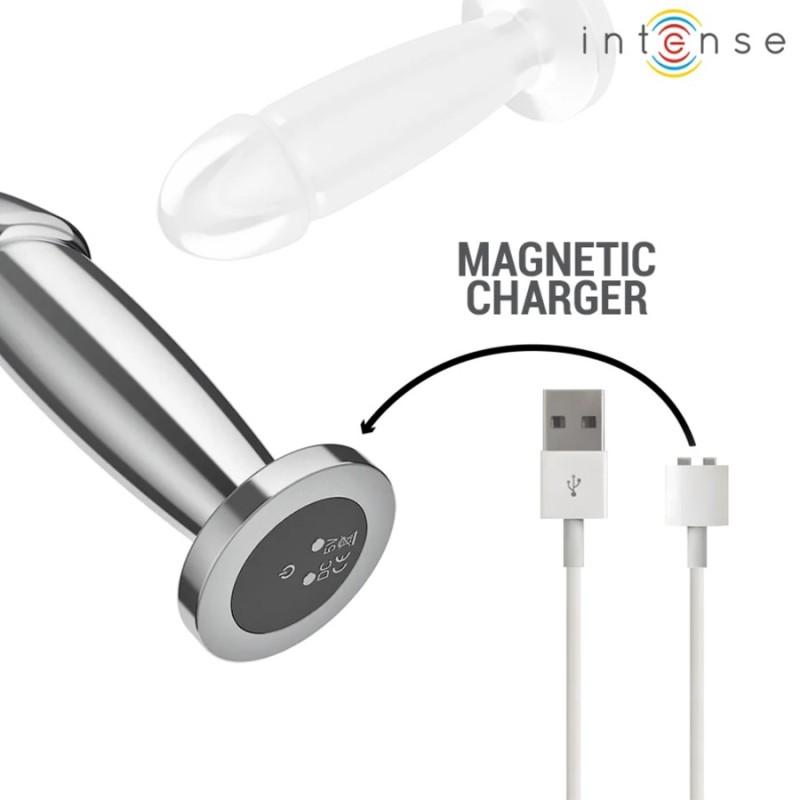 PLUG METAL VIBRANT TELECOMMANDE TAILLE M DE INTENSE