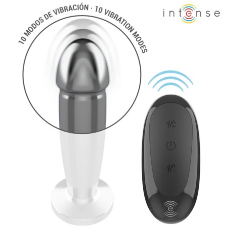 Plugs & Chapelets Anals PLUG METAL VIBRANT TELECOMMANDE TAILLE M DE INTENSE