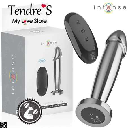 PLUG METAL VIBRANT TELECOMMANDE TAILLE M DE INTENSE