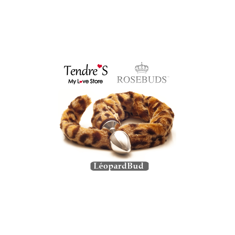 Plugs & Chapelets Anals PLUG QUEUE DE LEOPARD DE "ROSEBUDS"