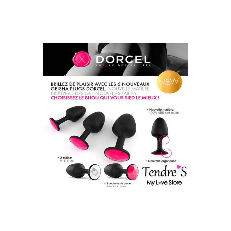Plugs & Chapelets Anals PLUG GEISHA TAILLE "L" Diamond DE "DORCEL"