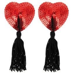 Bijoux Intimes Femmes CACHES TETONS COEUR A PAILLETTES DE "PARIS HOLLYWOOD"