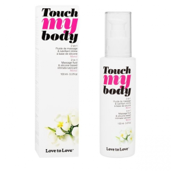 Bien Etre HUILE DE MASSAGE SILICONE "TOUCH MY BODY" 2 EN 1 PARFUM MONOI