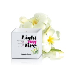 Bien Etre BOUGIE DE MASSAGE LIGHT MY FIRE AU MONOI DE LOVE TO LOVE
