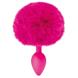 PLUG QUEUE DE LAPIN POMPON FUSHIA DE "SWEET CARESS"