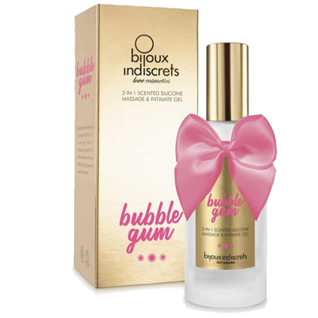 Bien Etre HUILE MASSAGE ET LUBRIFIANT 2 EN 1 PARFUM BUBBLE GUM DE "BIJOUX INDISCRETS"