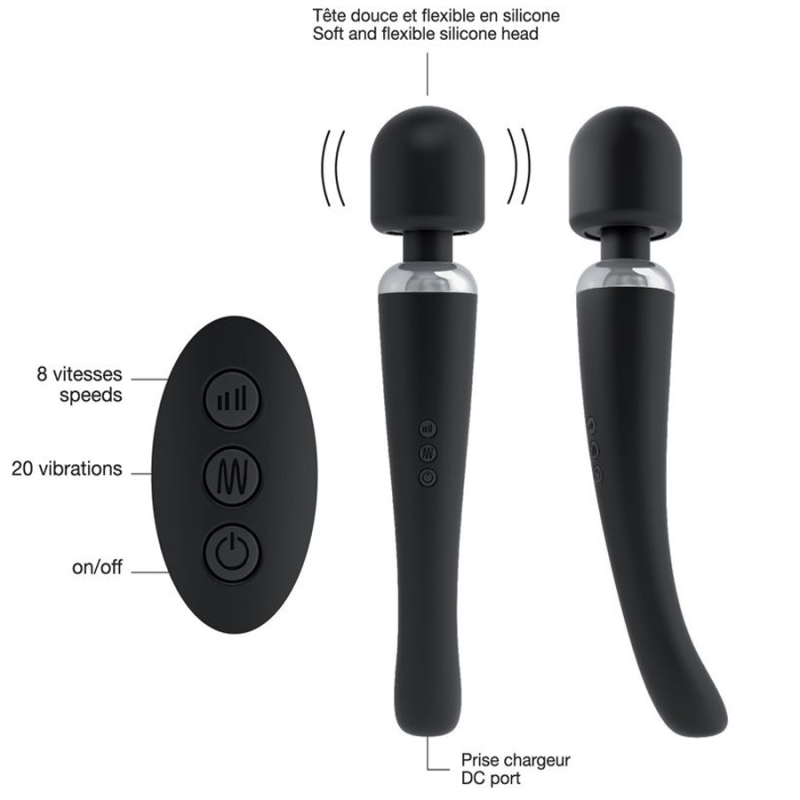 Love toys MEGAWAND NOIR DE DORCEL