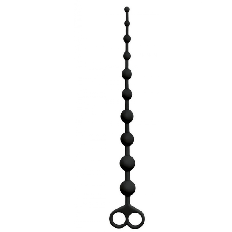 Plugs & Chapelets Anals CHAPELET ANAL BLACK AVEC BOULES PROGRESSIVES DE VIRGITE