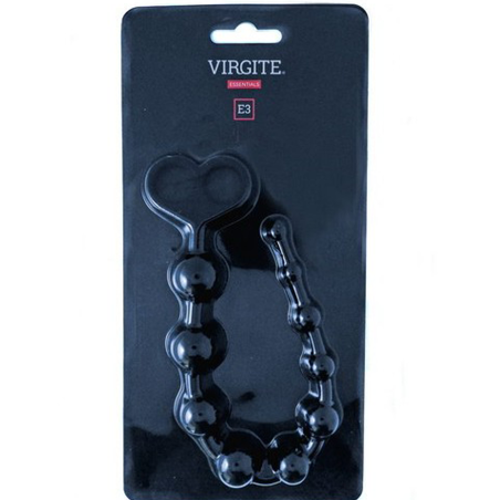 Plugs & Chapelets Anals CHAPELET ANAL BLACK AVEC BOULES PROGRESSIVES DE VIRGITE