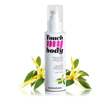 Bien Etre HUILE DE MASSAGE SILICONE "TOUCH MY BODY" 2 EN 1 PARFUM YLANG YLANG