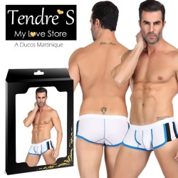 Lingerie MINI BOXER BLANC BLEU TAILLE M DE "PARIS HOLLYWOOD"