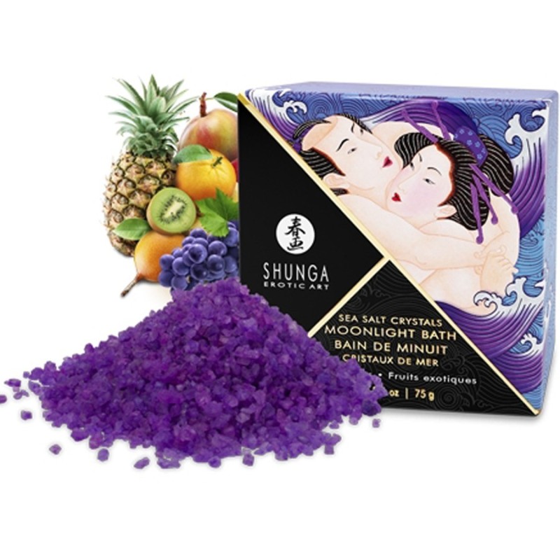 Bien Etre SEL DE BAIN DE MINUIT DE "SHUNGA" parfum fruits exotiques
