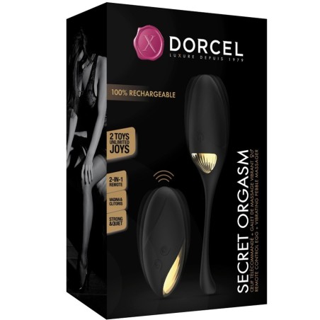 Love toys OEUF VIBRANT 2 EN 1 SECRET ORGASM NOIR DE DORCEL