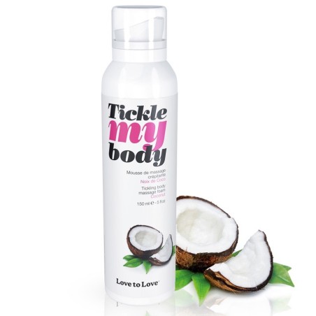 Bien Etre MOUSSE DE MASSAGE TICKLE MY BODY PARFUM NOIX DE COCO DE LOVE TO LOVE