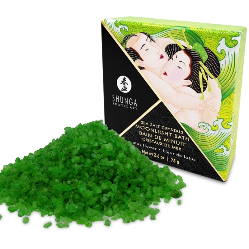 Bien Etre SEL DE BAIN DE MINUIT DE "SHUNGA" parfum fleur de lotus