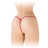 Lingerie STRING ROUGE OUVERT SANDRA DE FASHION SECRET