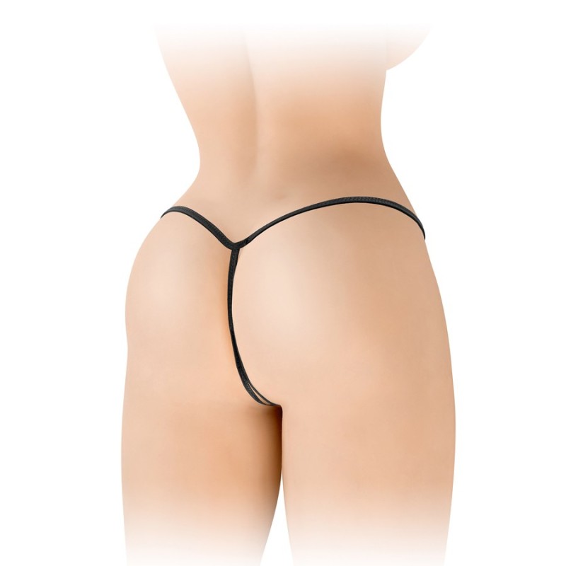 Lingerie STRING NOIR OUVERT SANDRA DE FASHION SECRET