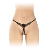 Lingerie Femme STRING NOIR OUVERT DANUTA A DENTELLE DE FASHION SECRET