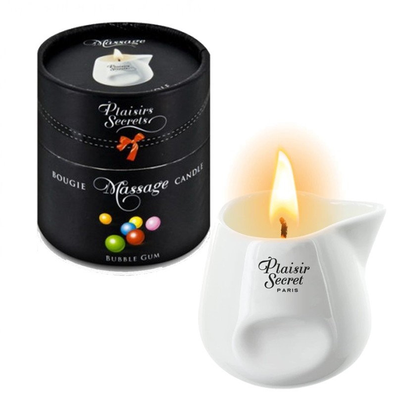 Bien Etre BOUGIE DE MASSAGE DE "PLAISIRS SECRETS" parfum Bubble Gum
